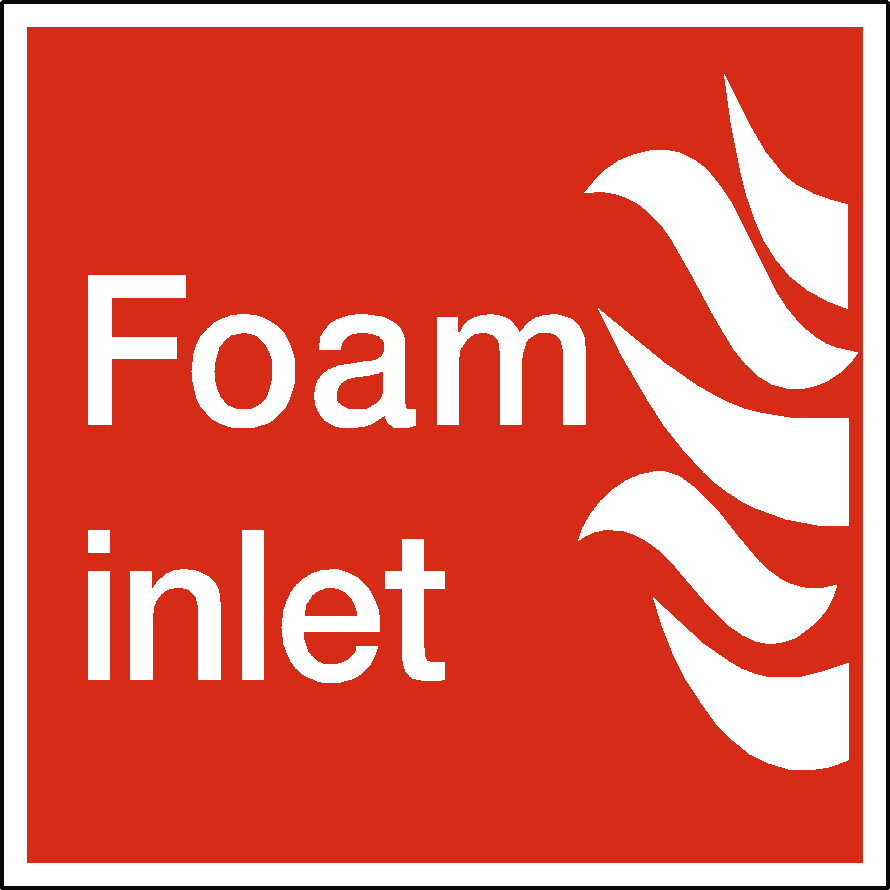 Fs Inlet Label Foam Inlet Label | Safety-Label.co.uk