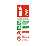 Foam Spray Fire Extinguisher Sticker | Safety-Label.co.uk
