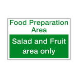 Food Prep Salad and Fruit Sticker | Safety-Label.co.uk