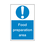 Food Preparation Sticker | Safety-Label.co.uk