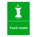 Food Logo Waste Recycling Sticker | Safety-Label.co.uk