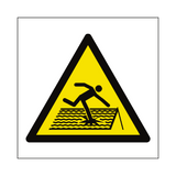 Fragile Roof Hazard Symbol Sign | Safety-Label.co.uk