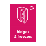 Fridges and Freezers Waste Sticker | Safety-Label.co.uk