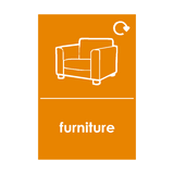 Furniture Waste Sticker | Safety-Label.co.uk