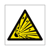 General Explosive Material Hazard Symbol Sign | Safety-Label.co.uk
