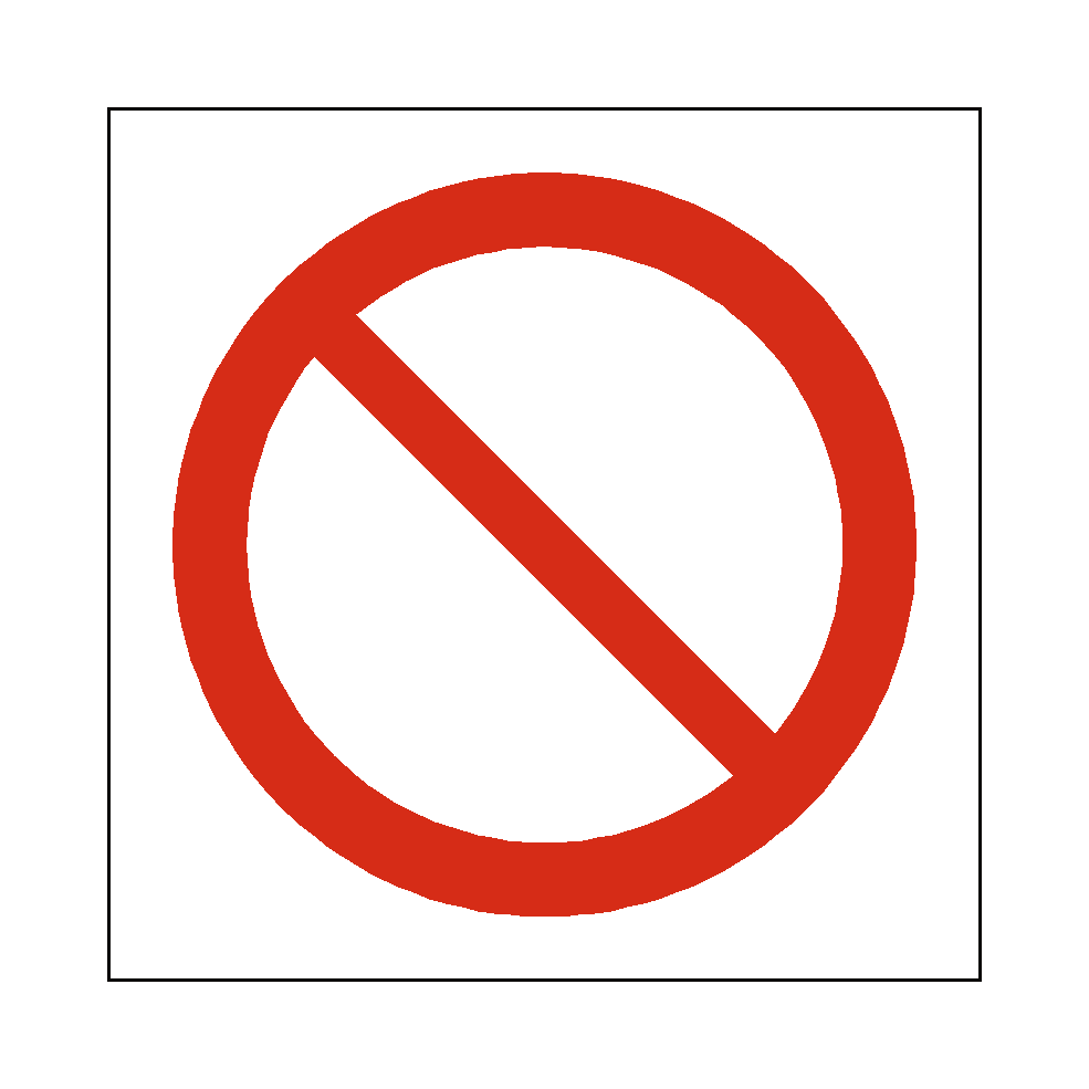 General Prohibition Symbol Label | Safety-Label.co.uk