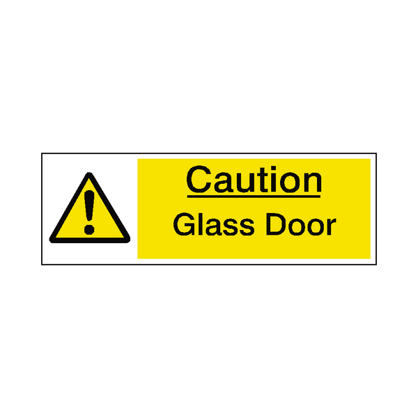 Glass Door Warning Sign | Safety-Label.co.uk