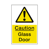 Glass Door Hazard Sign | Safety-Label.co.uk