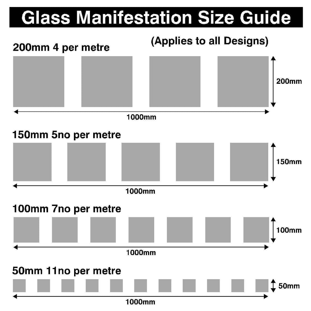 Frosted Window Film Squares | Safety-Label.co.uk