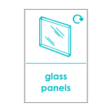 Flat Glass Waste Sticker | Safety-Label.co.uk