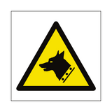 Guard Dogs Hazard Symbol Sign | Safety-Label.co.uk