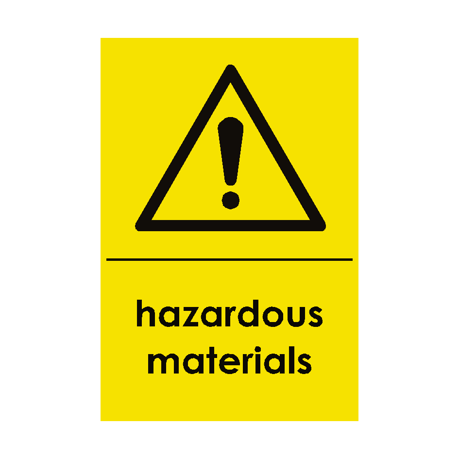 Hazardous Materials Waste Recycling Sticker | Safety-Label.co.uk