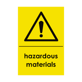 Hazardous Materials Waste Recycling Sticker | Safety-Label.co.uk