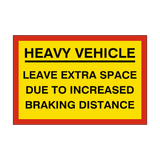 Heavy Vehicle Braking Sticker | Safety-Label.co.uk