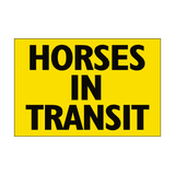 Horses In Transit Sticker | Safety-Label.co.uk