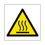 Hot Surface Hazard Symbol Label | Safety-Label.co.uk