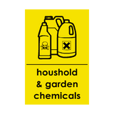 Household and Garden Chemicals Recycling Sticker | Safety-Label.co.uk