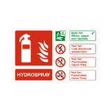 Hydrospray Extinguisher Sticker | Safety-Label.co.uk