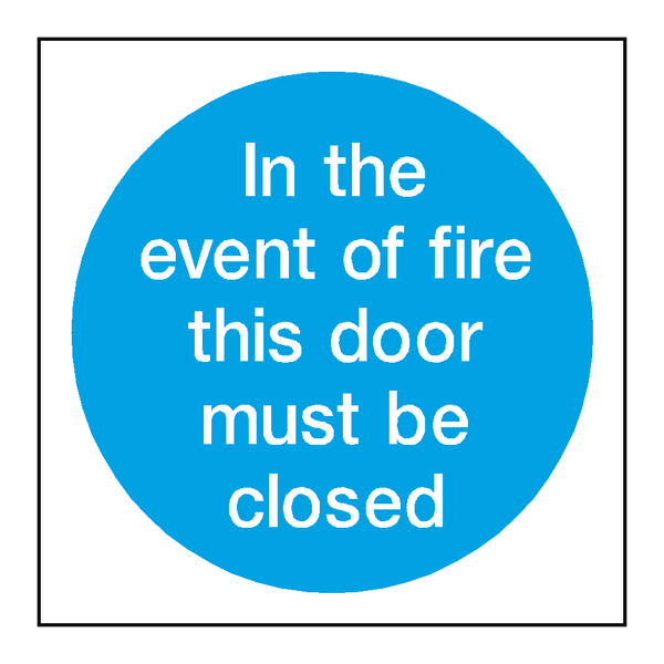 Event Of Fire Door Sticker | Safety-Label.co.uk