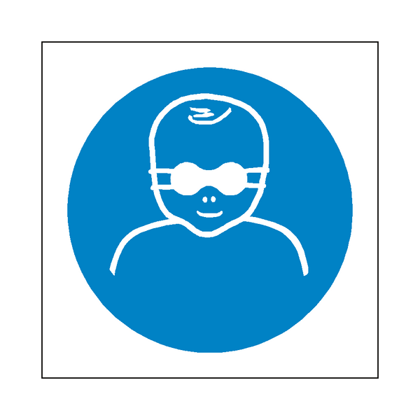Infant Eye Protection Symbol Sign | Safety-Label.co.uk