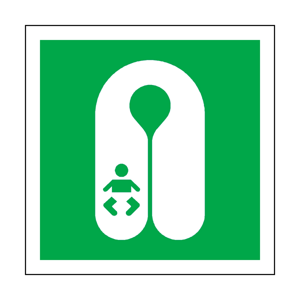 Infant's Life Jacket Symbol Sign | Safety-Label.co.uk