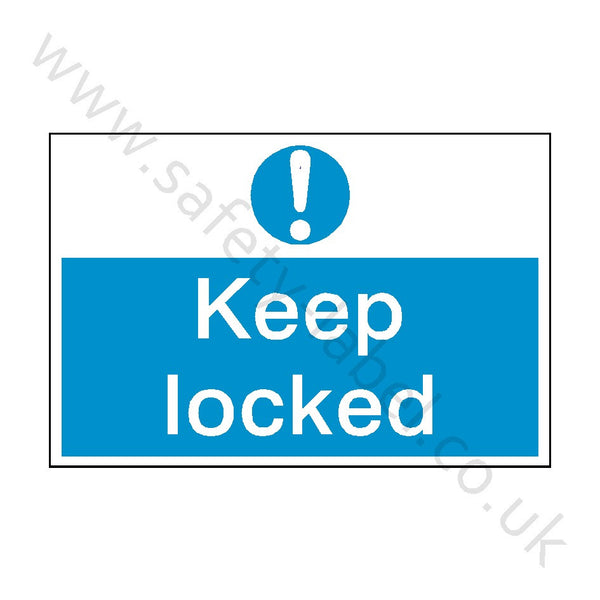 Keep Locked Construction Site Sign | Safety-Label.co.uk