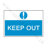 Keep Out Construction Site Sign | Safety-Label.co.uk