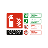 Carbon Dioxide Extinguisher Sticker | Safety-Label.co.uk