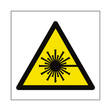 Laser Beam Hazard Symbol Label | Safety-Label.co.uk