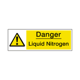 Liquid Nitrogen Safety Sign | Safety-Label.co.uk