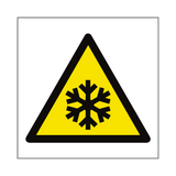 Low Temperature Hazard Symbol Sign | Safety-Label.co.uk