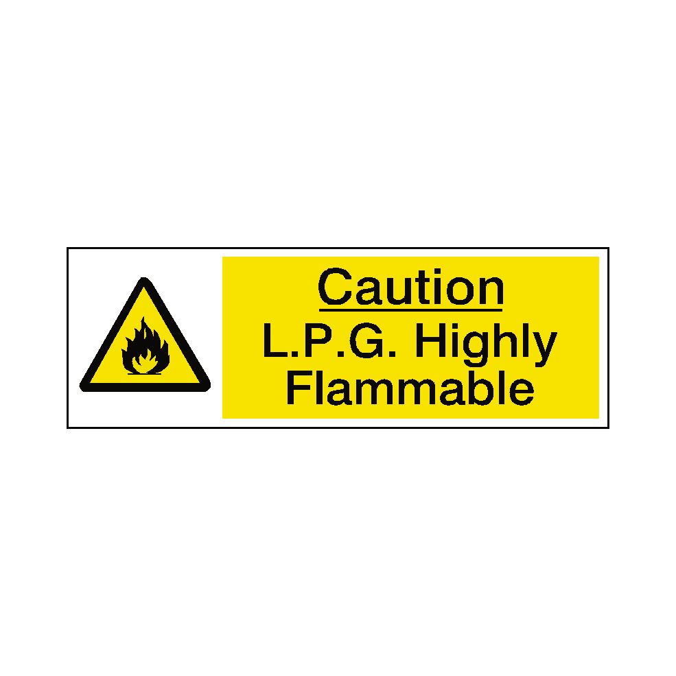 LPG Highly Flammable Warning Sign | Safety-Label.co.uk