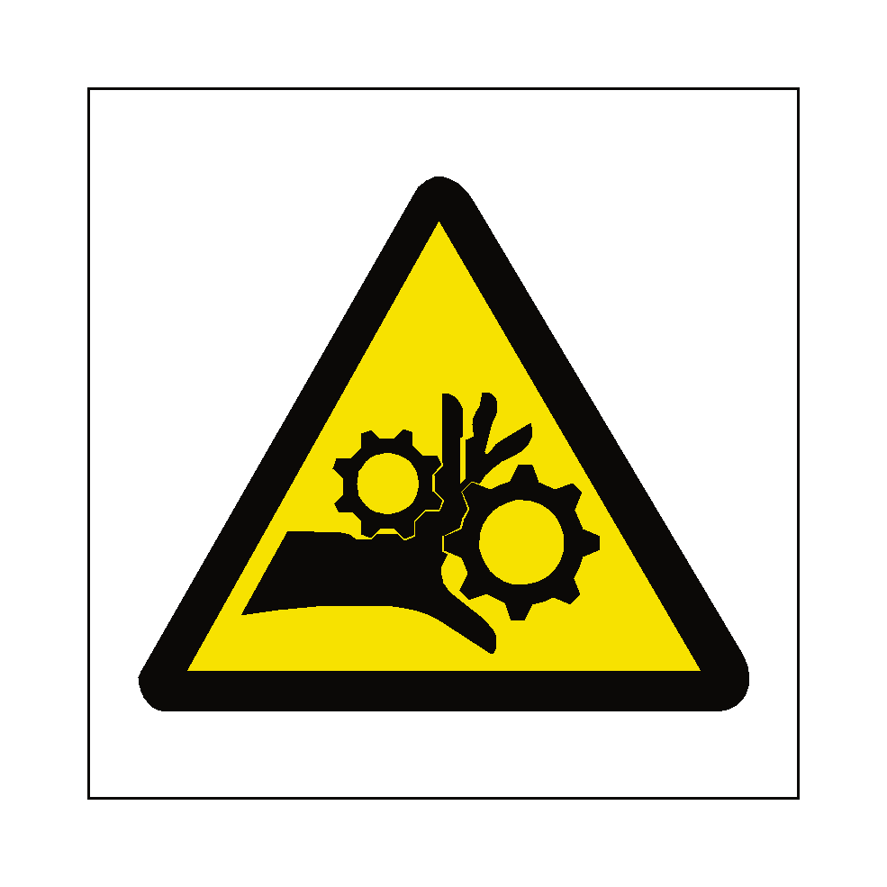 Machinery Crush Label