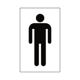 Male Toilet Sticker | Safety-Label.co.uk