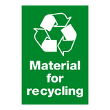 Material For Recycling Sticker | Safety-Label.co.uk