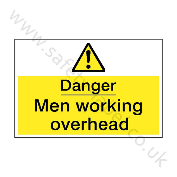 Men Working Overhead Safety Sign | Safety-Label.co.uk