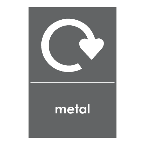 Recycling Metal Sign | Safety-Label.co.uk
