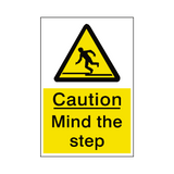 Mind The Step Sticker | Safety-Label.co.uk