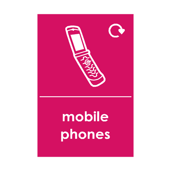 Mobile Phone Waste Sign | Safety-Label.co.uk