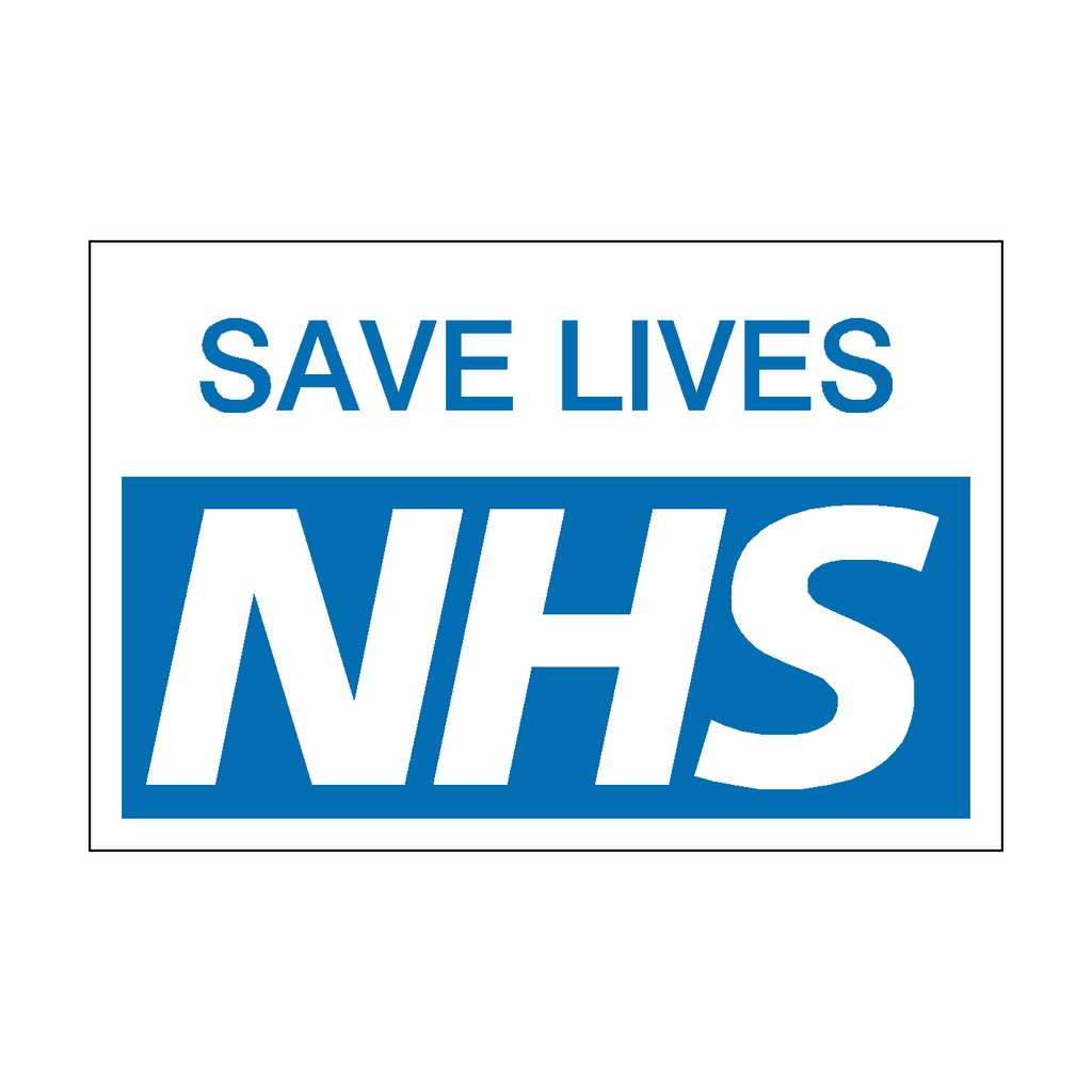 Nhs Labels Save Lives NHS Sticker