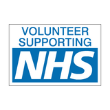 Volunteer Supporting NHS Sticker | Safety-Label.co.uk