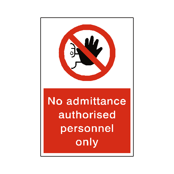Notice Sign Unauthorized Persons Keep Out Stok Vekt Produktbild-Vorschau 1
