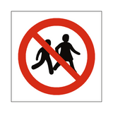 No Children Allowed Symbol Sign | Safety-Label.co.uk