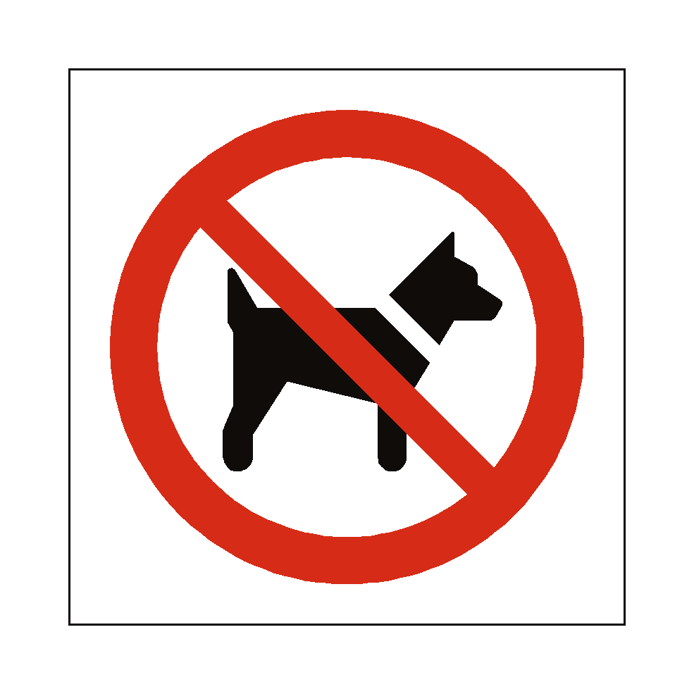 No Dogs Symbol Sign | Safety-Label.co.uk