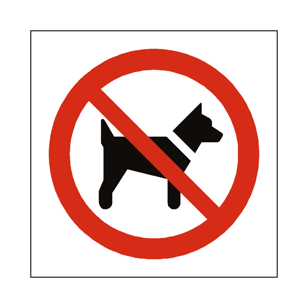 No Dogs Symbol Label | Safety-Label.co.uk