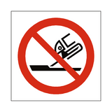 Do Not Use For Face Grinding Symbol Label | Safety-Label.co.uk