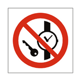 No Metal Objects Symbol Sign | Safety-Label.co.uk