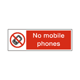 No Mobiles Phones Safety Sign | Safety-Label.co.uk