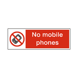 No Mobile Phones Label | Safety-Label.co.uk
