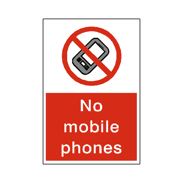 No Mobile Phones Sign | Safety-Label.co.uk